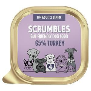 Scrumbles Gut Friendly Wet Dog Food 65% Turkey 150g