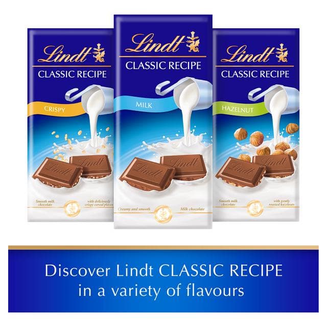 Lindt Classic Recipe Milk Hazelnut Chocolate Bar 100g - gallery image 6