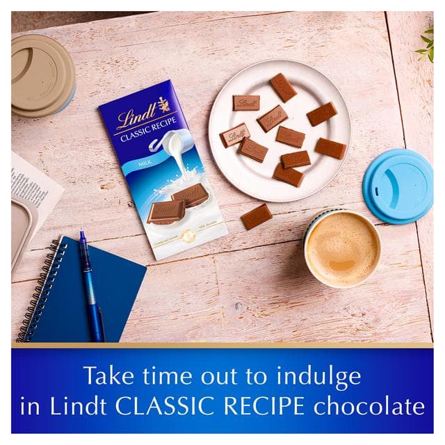 Lindt Classic Recipe Milk Chocolate Bar 100g - gallery image 6