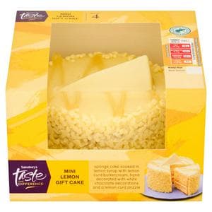 Sainsbury's 255g Mini Lemon Gift Cake, Taste the Difference
