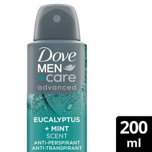 Dove Men+Care Advanced Antiperspirant Aerosol Eucalyptus + Mint 200ml
