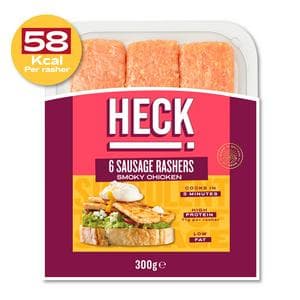 Heck! Smoky Chicken Gluten Free Sausage Rashers x6 300g