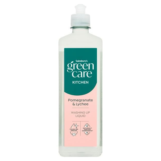 Sainsbury's Greencare Pomegranate & Lychee Kitchen Washing Up Liquid 500ml - gallery image 1