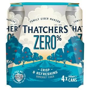 Thatchers 4 x 440ml Zero Apple Cider