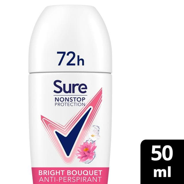 Sure Women Antiperspirant Deodorant Roll On Nonstop Bright Bouquet 50ml - gallery image 1