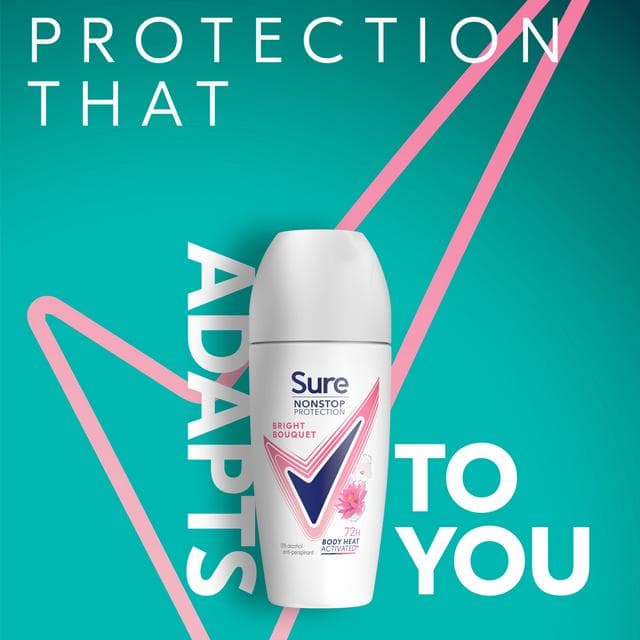 Sure Women Antiperspirant Deodorant Roll On Nonstop Bright Bouquet 50ml - gallery image 2