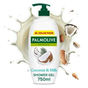 Palmolive Naturals Coconut & Milk Shower Gel Body Wash Pump 750ml
