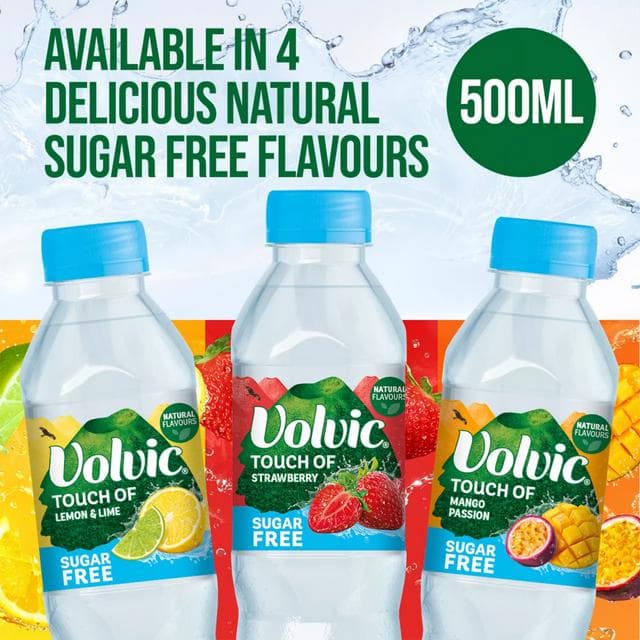 Volvic Touch of Fruit Sugar Free Strawberry Flavoured Water 6x500ml - gallery image 4