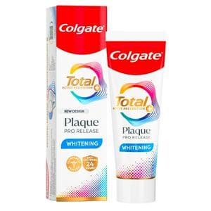 Colgate Total Plaque Pro Release Teeth Whitening Toothpaste 75ml
