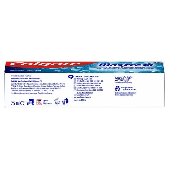 Colgate Max Fresh Toothpaste with Cooling Crystals 75ml - gallery image 2