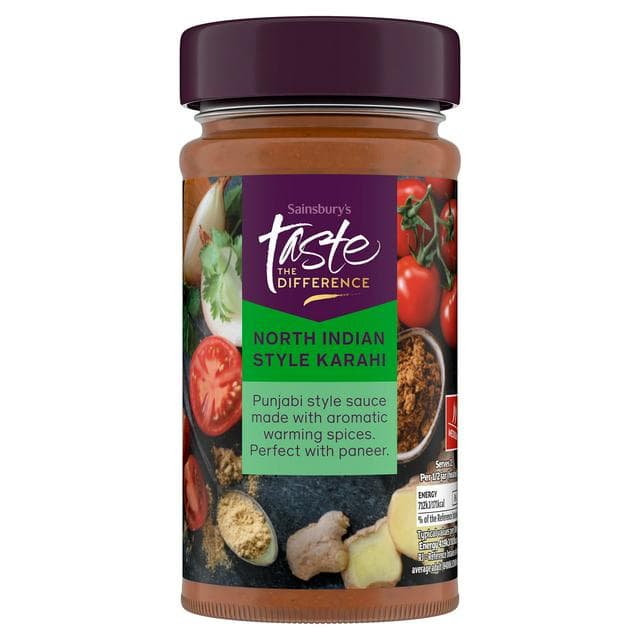 Sainsbury's North Indian Style Karahi Curry Sauce, Taste the Difference 340g - gallery image 1
