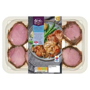 Sainsbury's Ready to Cook British Pork Fillet Medallions with a Creamy Mushroom Sauce, Taste the Difference 450g