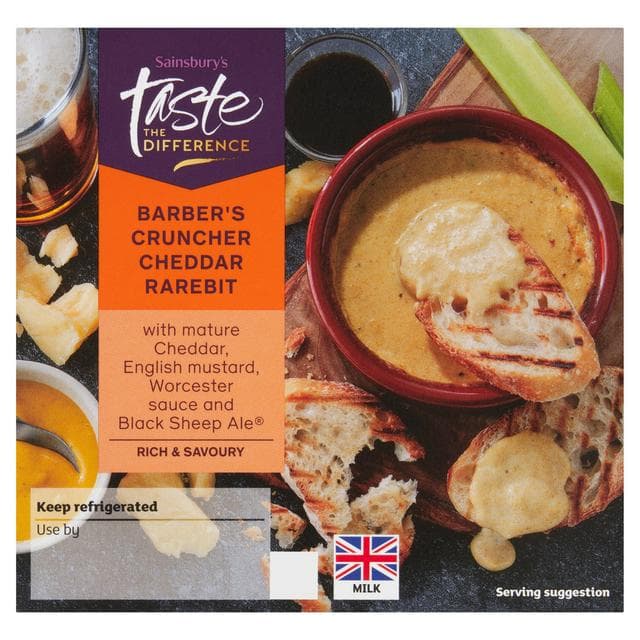 Sainsbury's Barber's Cheddar Rarebit Bake, Taste the Difference 150g - gallery image 1