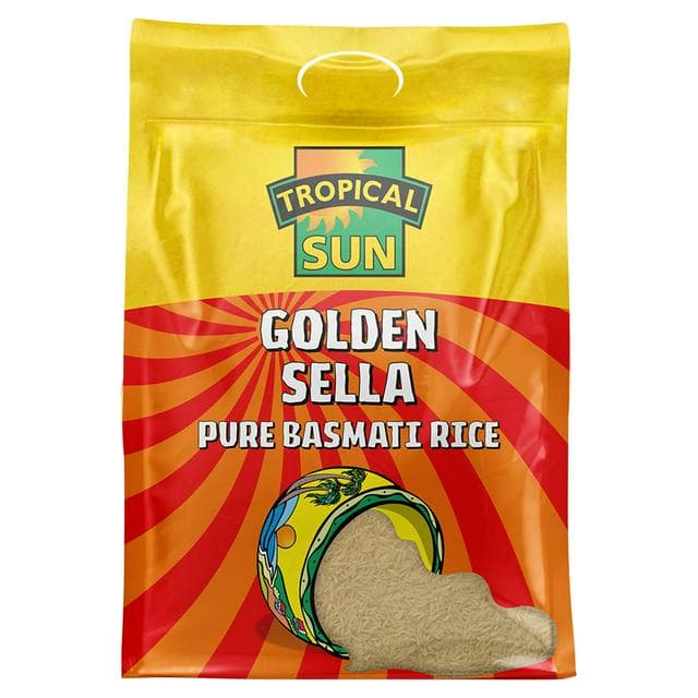 Tropical Sun Golden Sella Pure Basmati Rice 5kg - gallery image 1