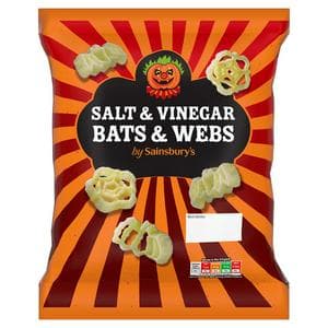 Sainsbury's 100g Salt & Vinegar Bats & Webs Snacks