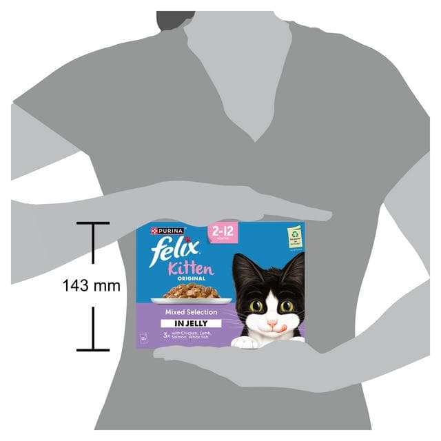 Felix Original Kitten Mixed Selection in Jelly Wet Cat Food 12 x 85g - gallery image 4