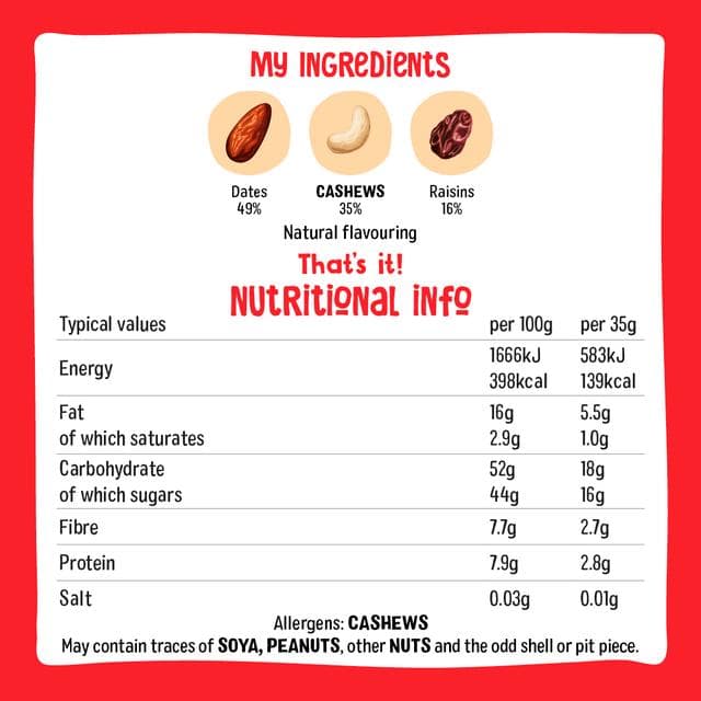Nakd Bakewell Tart Raw Fruit & Nut Bar 4x35g - gallery image 3