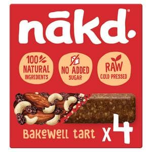 Nakd Bakewell Tart Raw Fruit & Nut Bar 4x35g