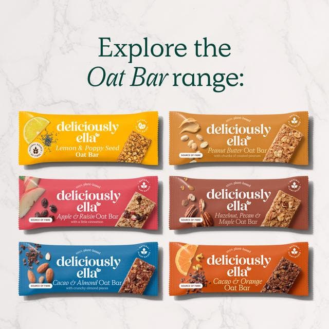 Deliciously Ella 3 x 50g Lemon & Poppy Seed Multipack Oat Bars - gallery image 4