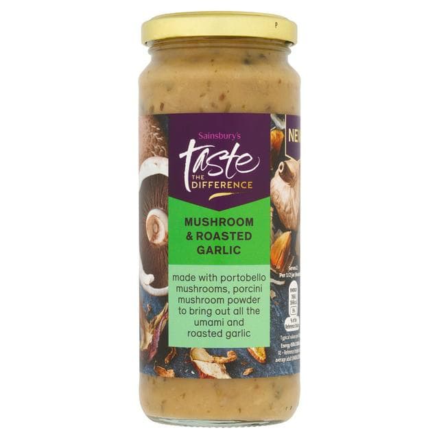 Sainsbury's Mushroom & Roasted Garlic Pasta Sauce, Taste the Difference 340g - gallery image 1