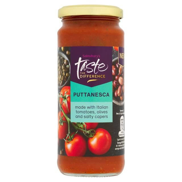 Sainsbury's Puttanesca Pasta Sauce, Taste the Difference 340g - gallery image 1