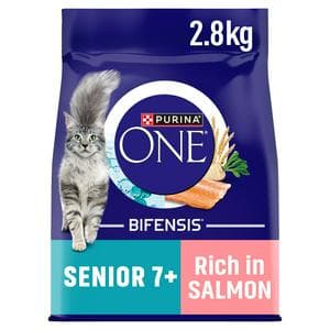 Purina One Senior 7+ Salmon Dry Cat Food 2.8kg