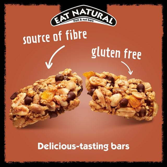 Eat Natural Protein Peanuts Orange Dark Chocolate Fruit & Nut Cereal Bars 3x40g - gallery image 2
