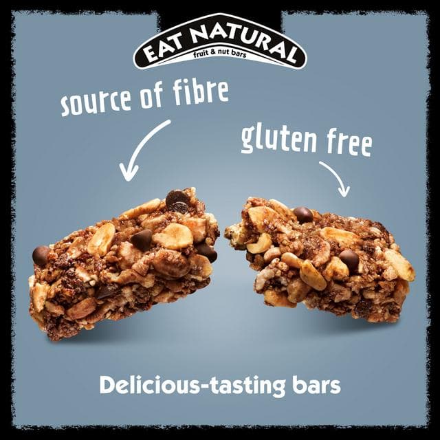 Eat Natural Protein Peanuts Dark Chocolate Fruit & Nut Cereal Bars 3x40g - gallery image 2
