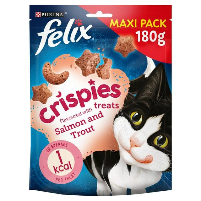 Felix Crispies Salmon & Trout Cat Treats 180g - gallery image 1