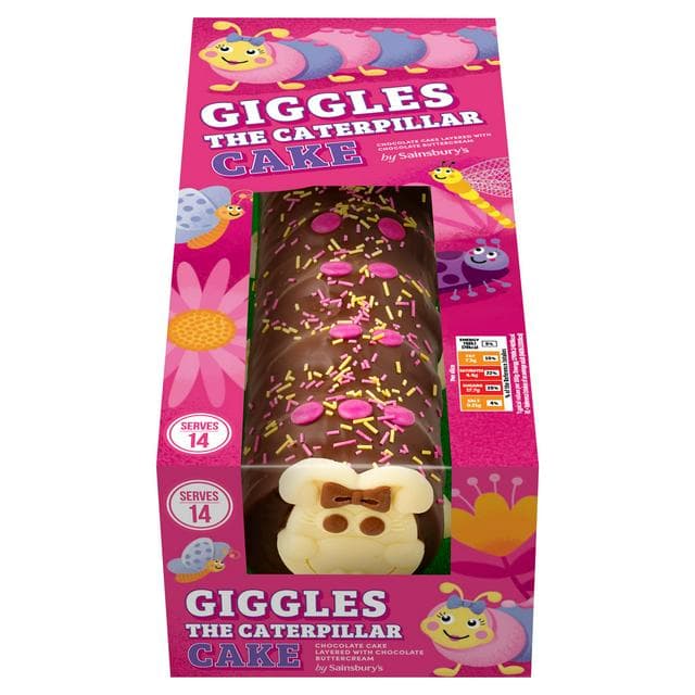 Giggles Birthday & Celebration The Caterpillar Cake 611g - gallery image 1