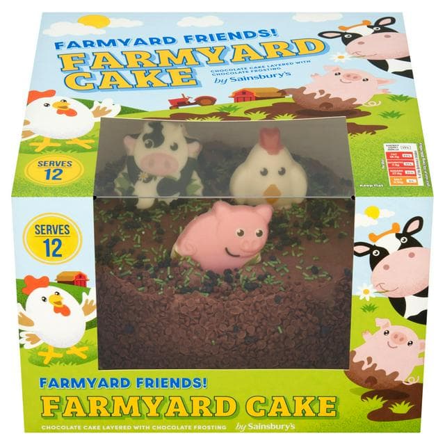 Sainsbury's Birthday & Celebration Farmyard Cake 835g - gallery image 1