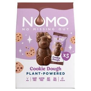 NOMO 5 x 53g Mini Cookie Dough Reindeers Chocolate