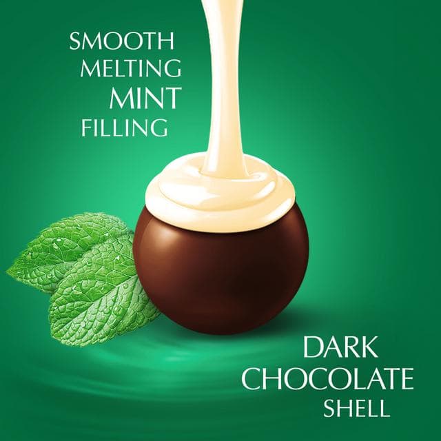 Lindt Lindor Dark Mint Chocolate Truffles Box 200g - gallery image 2
