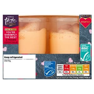 Sainsbury's 2 x 85g Prawn Cocktails, Taste the Difference