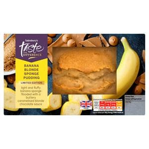 Sainsbury's 400g Banana Blonde Sponge Pudding, Taste the Difference, Limited Edition