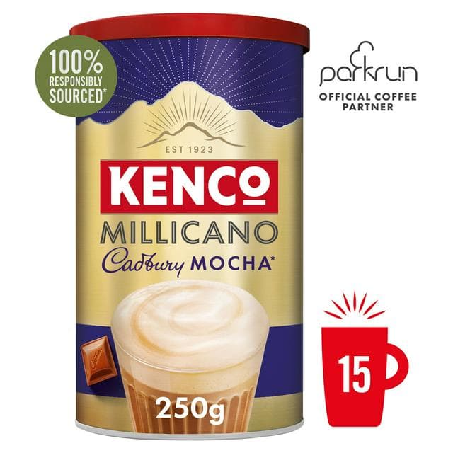 Kenco Millicano Cadbury Mocha Instant Coffee 250g - gallery image 1