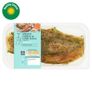 Sainsbury's 2 Ready to Cook Sweet Chilli ASC Basa Fillets 220g