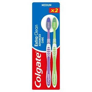 Colgate Premier Clean Medium Toothbrush Pack x2