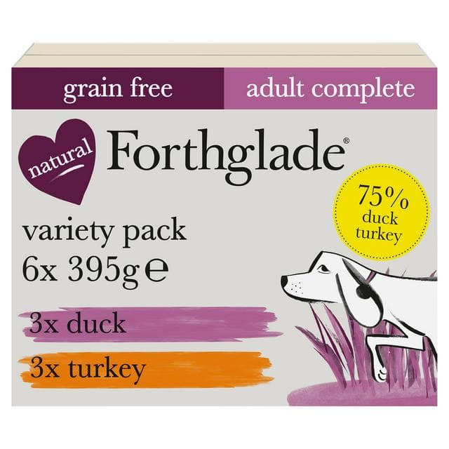 Forthglade Variety Pack Complete Meal Adult Wet Dog Food 1 Year+ 6 x 395g - gallery image 1