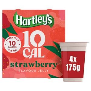 Hartley's 10 Cal 700g Strawberry Flavour Jelly Pots
