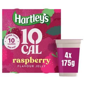 Hartley's 10 Cal 700g Raspberry Flavour Jelly Pots