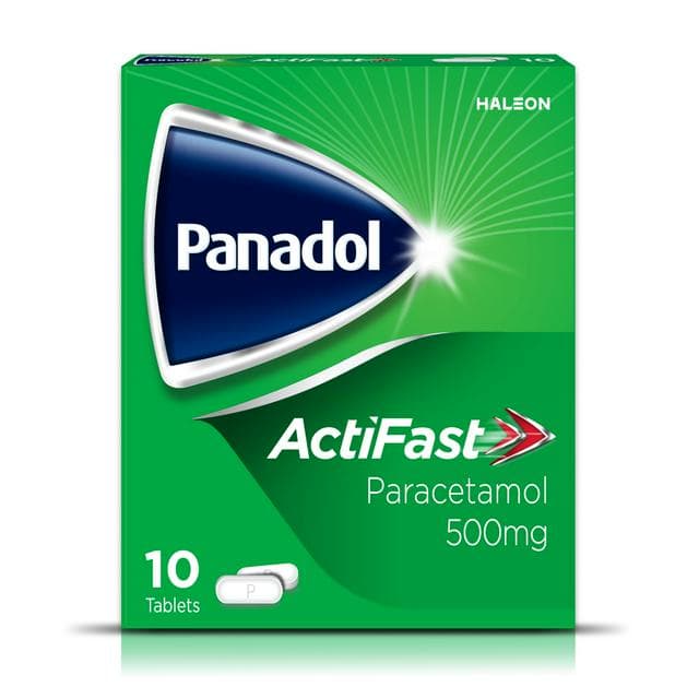 Panadol Acti Fast Painkillers Paracetamol Tablets x10 500mg - gallery image 1