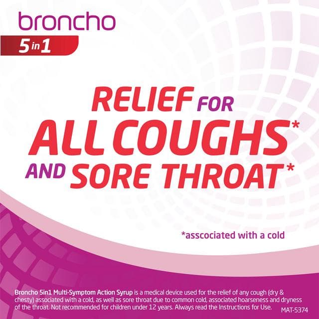 Broncho 5 in 1 Multi Symptom Action Syrup 200ml - gallery image 3