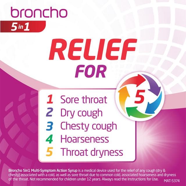 Broncho 5 in 1 Multi Symptom Action Syrup 200ml - gallery image 4