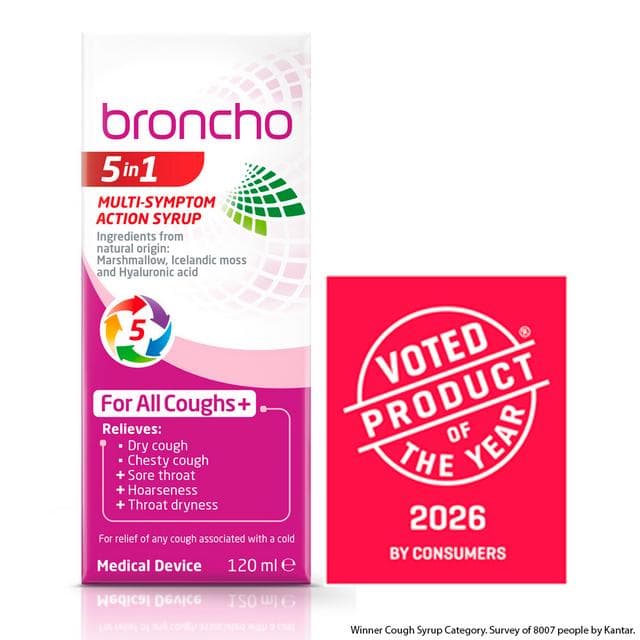 Broncho 5 In 1 Multi Symptom Action Cough Syrup 120ml - gallery image 2