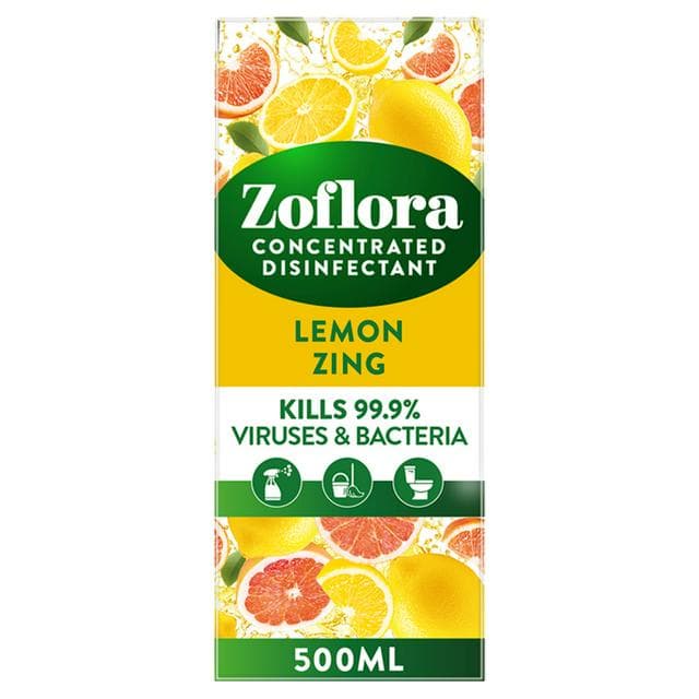 Zoflora 3 In 1 Action Concentrated Disinfectant Lemon Zing 500ml - gallery image 1