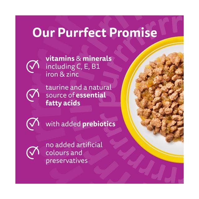 Whiskas 11+ Poultry Feasts Senior Wet Cat Food Pouches in Jelly 12 x 85g - gallery image 2