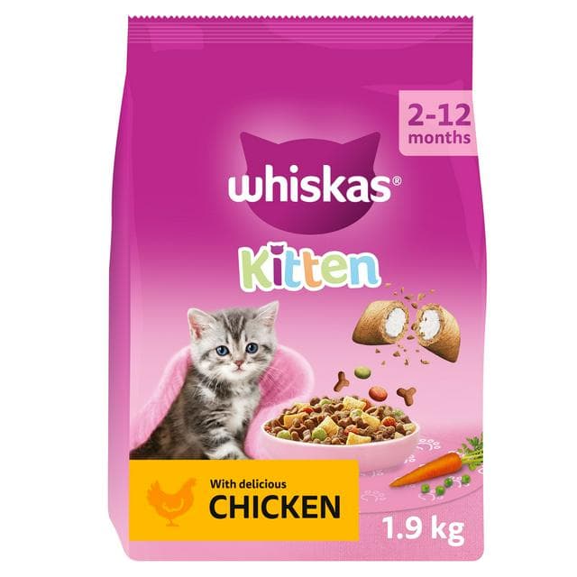 Whiskas Chicken Kitten Dry Cat Food 1.9kg - gallery image 1
