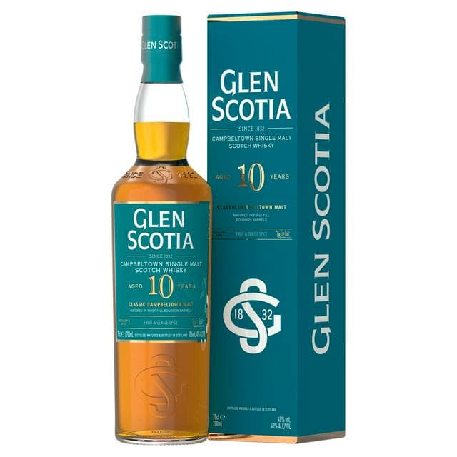 Glen Scotia Aged 10 Years Campbeltown Single Malt Scotch Whisky 70cl - gallery image 1