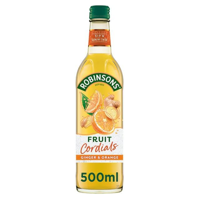 Robinsons Ginger & Orange Fruit Cordial 500ml - gallery image 1